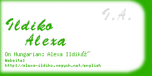 ildiko alexa business card